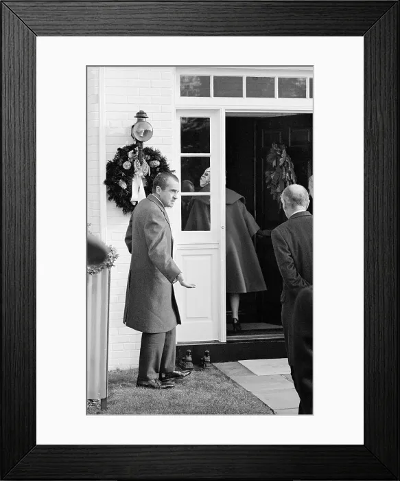 Framed Print : President Richard Nixon Receiving Visit from Mamie Eisenhower Framed Print : President Richard Nixon Receiving Visit from Mamie Eisenhower
