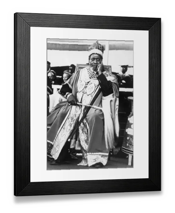 Framed Print : Jomo Kenyatta in Chancellor's Robes