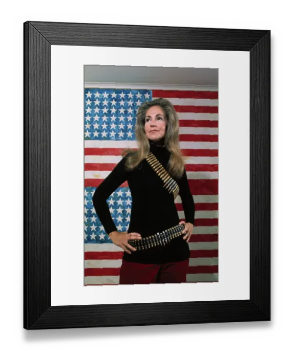 Framed Print : Woman Models Cartridge Belt by Famous Painting Framed Print : Woman Models Cartridge Belt by Famous Painting