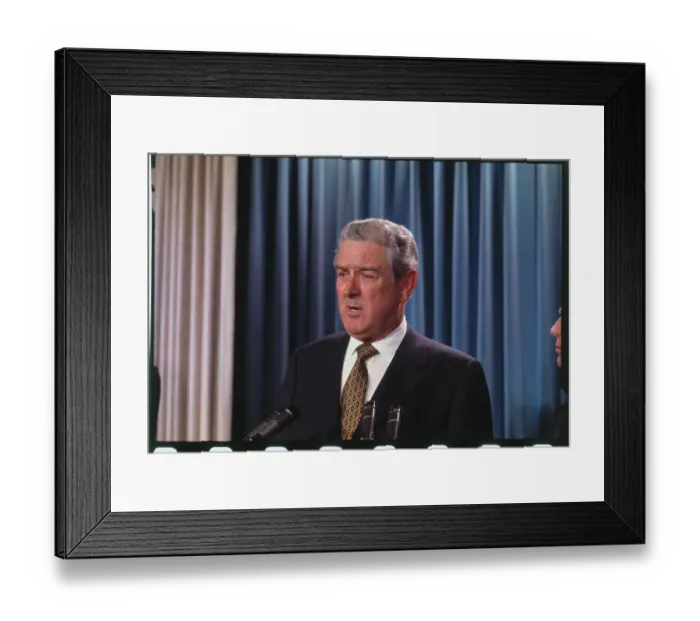 Framed Print : John B. Connally at Microphones Framed Print : John B. Connally at Microphones