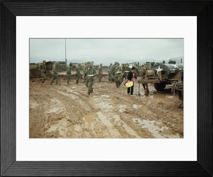 Framed Print : Mai Loc Camp, Vietnam War Framed Print : Mai Loc Camp, Vietnam War