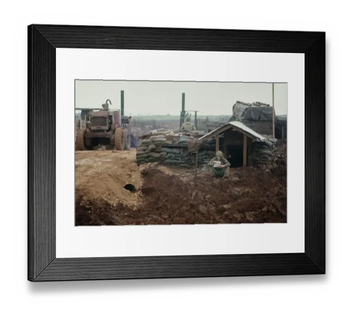 Framed Print : Mai Loc Camp, Vietnam War Framed Print : Mai Loc Camp, Vietnam War