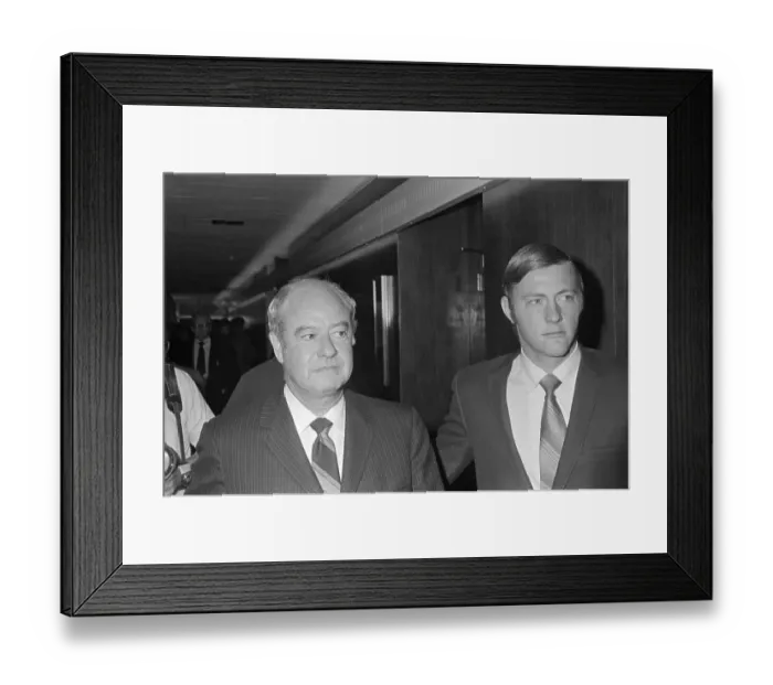 Framed Print : Portraits of Robert Maheu and Calvin Collier Framed Print : Portraits of Robert Maheu and Calvin Collier