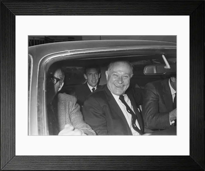 Framed Print : William Gay and Chester Davis in Car Framed Print : William Gay and Chester Davis in Car