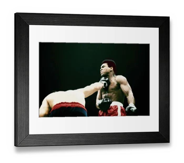 Framed Print : Oscar Bonavena Punching Muhammad Ali in Jaw Framed Print : Oscar Bonavena Punching Muhammad Ali in Jaw