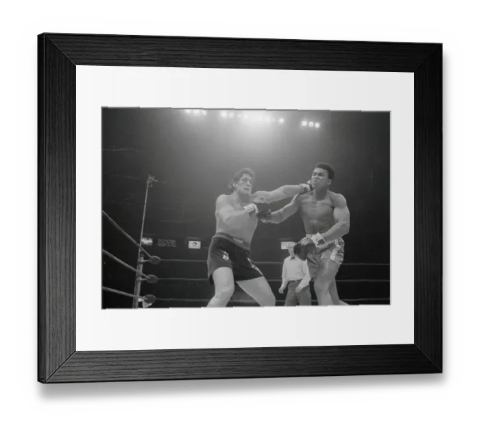 Framed Print : Oscar Bonavena Punching Muhammad Ali Framed Print : Oscar Bonavena Punching Muhammad Ali