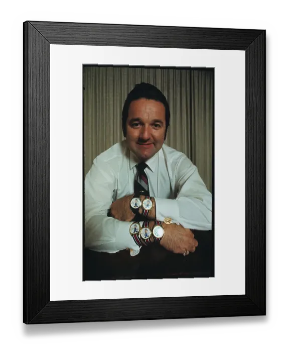 Framed Print : Officer Modeling PIG Watches