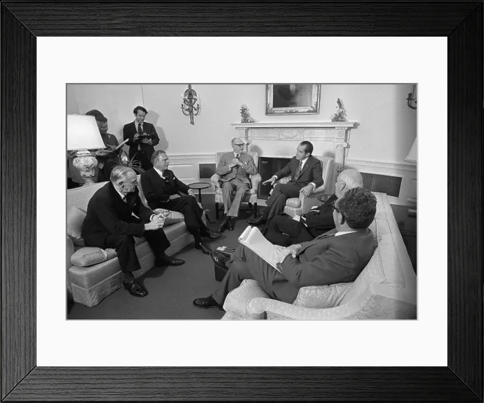 Framed Print : Pres.Nixon W / Gen.Clay, Dewey, Acheson, Etc Framed Print : Pres.Nixon W / Gen.Clay, Dewey, Acheson, Etc