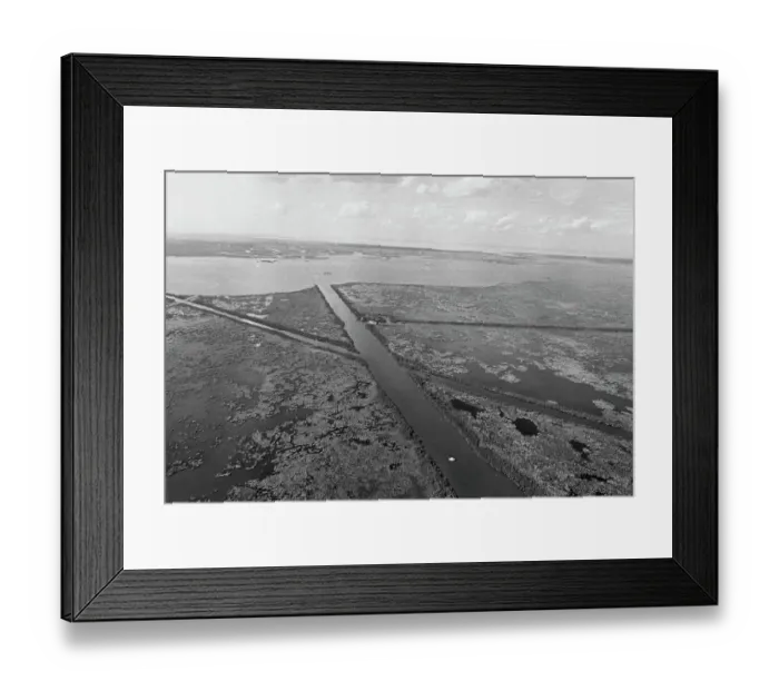 Framed Print : Air view of a Louisiana Bayou south of New Orleans Framed Print : Air view of a Louisiana Bayou south of New Orleans
