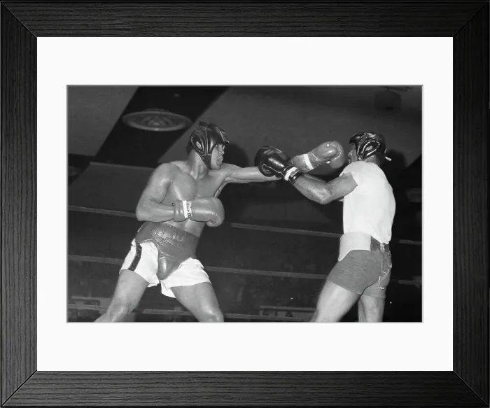 Framed Print : Muhammad Ali Punching His Brother Framed Print : Muhammad Ali Punching His Brother