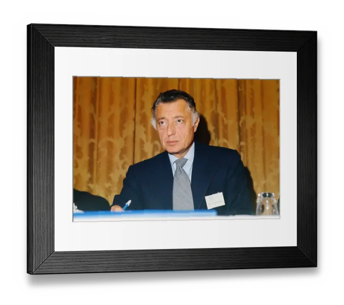Framed Print : Portrait of Giovanni Agnelli Framed Print : Portrait of Giovanni Agnelli