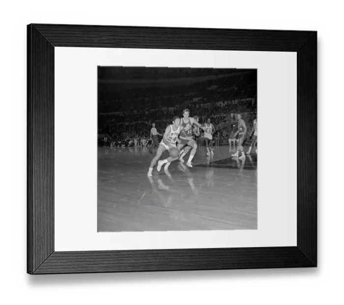 Framed Print : Basketball Players in Action