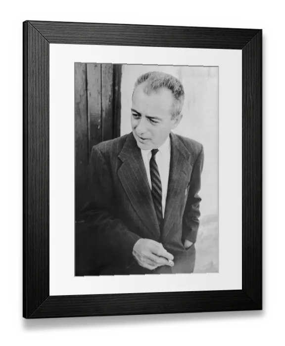 Framed Print : Professor Oscar Lewis Wearing Suit and Tie Framed Print : Professor Oscar Lewis Wearing Suit and Tie
