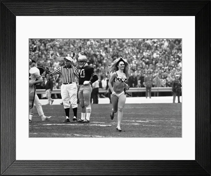Framed Print : Go-Go Dancer Karen Legato During Game Framed Print : Go-Go Dancer Karen Legato During Game