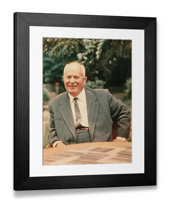 Framed Print : Nikita Khrushchev Smiling Framed Print : Nikita Khrushchev Smiling