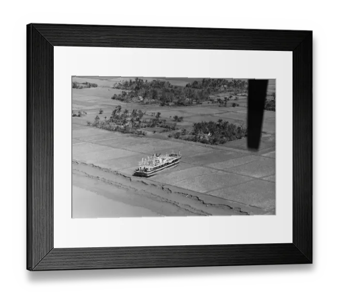 Framed Print : Steamer Beached on Field After Cyclone Framed Print : Steamer Beached on Field After Cyclone