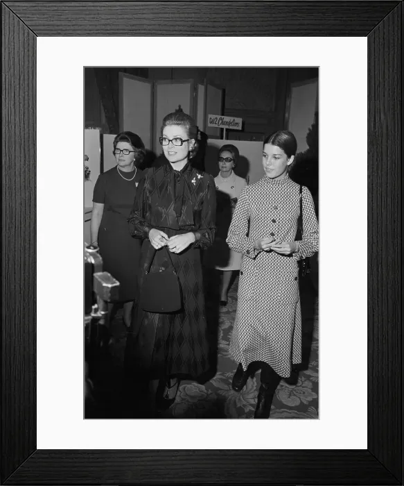 Framed Print : Princess Grace & Princess Caroline Framed Print : Princess Grace & Princess Caroline