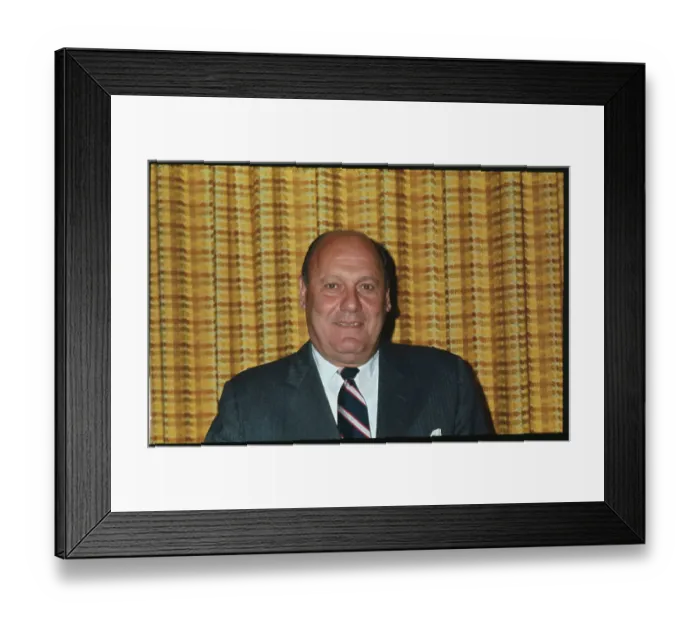 Framed Print : Portrait of E.J. Bavasi Framed Print : Portrait of E.J. Bavasi