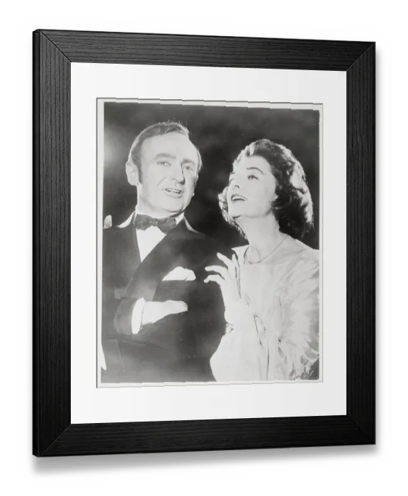 Framed Print : Jerome Kilty and Myrna Loy Framed Print : Jerome Kilty and Myrna Loy