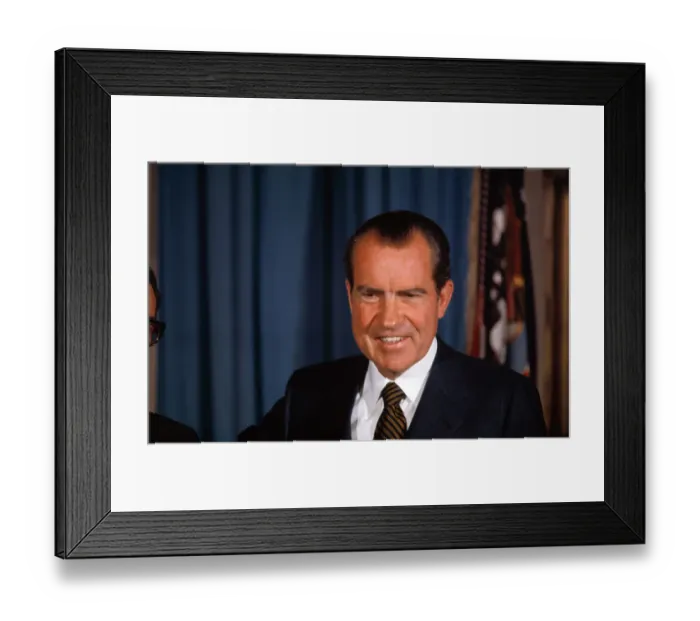 Framed Print : Portrait of President Nixon Framed Print : Portrait of President Nixon