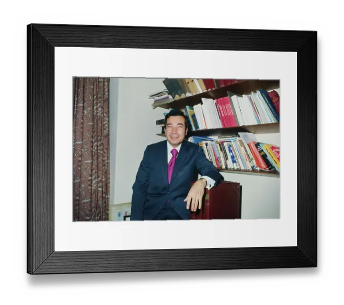 Framed Print : Portrait of Herman Badillo