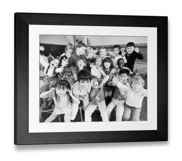 Framed Print : Children in Class Photo Framed Print : Children in Class Photo