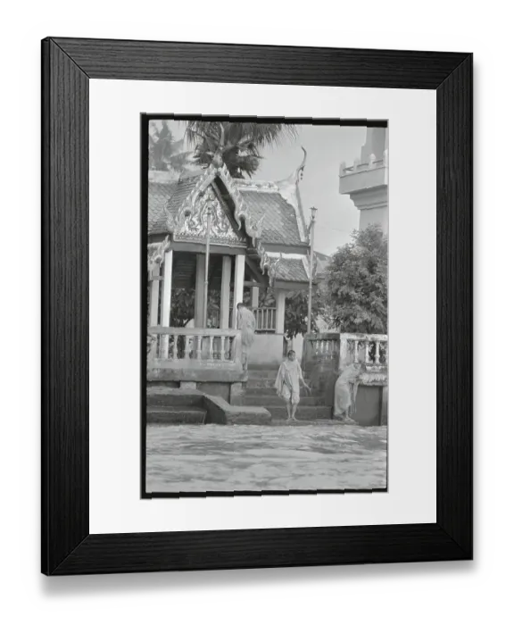 Framed Print : Monks Performing Morning Rituals