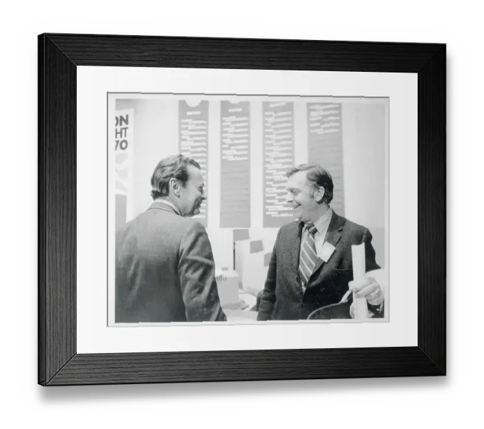 Framed Print : Portrait of Chet Huntley and David Brinkley Framed Print : Portrait of Chet Huntley and David Brinkley