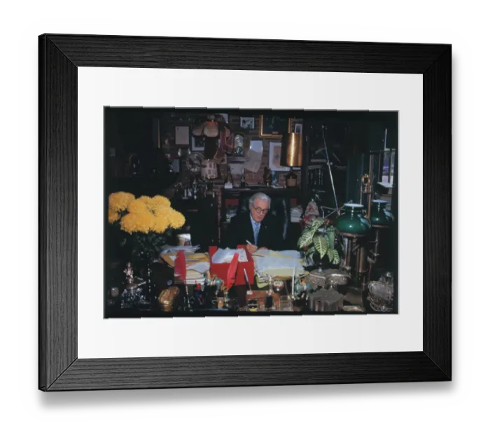 Framed Print : Melvin Belli Working in His Office Framed Print : Melvin Belli Working in His Office