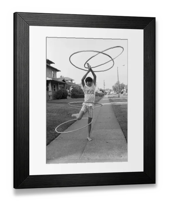 Framed Print : Hula Hoop Champion Ricky Low Framed Print : Hula Hoop Champion Ricky Low