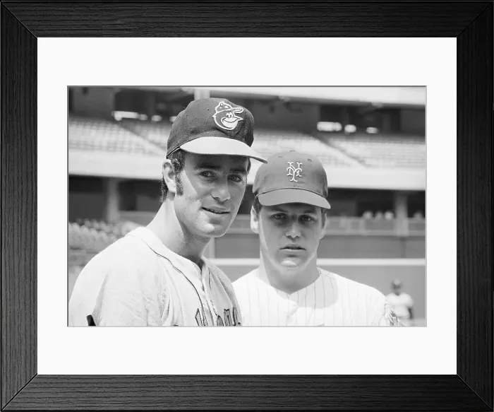 Framed Print : Tom Seaver and Jim Palmer at Baseball Practice