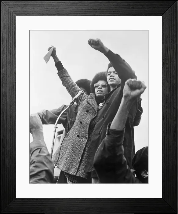 Framed Print : Activists Giving Black Power Salute Framed Print : Activists Giving Black Power Salute