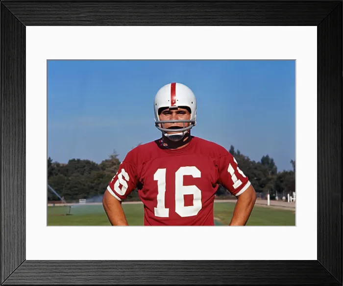 Framed Print : Portrait of Jim Plunkett Framed Print : Portrait of Jim Plunkett