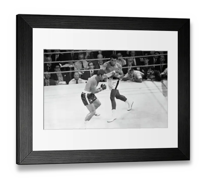 Framed Print : Muhammad Ali Punching Jerry Quarry Framed Print : Muhammad Ali Punching Jerry Quarry
