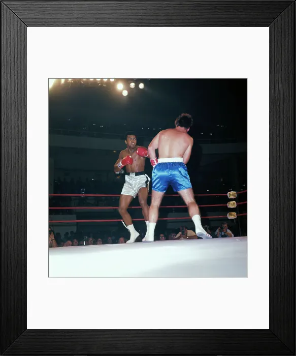 Framed Print : Muhammad Ali and Jerry Quarry During Bout Framed Print : Muhammad Ali and Jerry Quarry During Bout