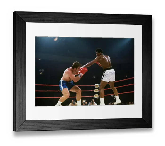 Framed Print : Muhammad Ali and Jerry Quarry During Bout