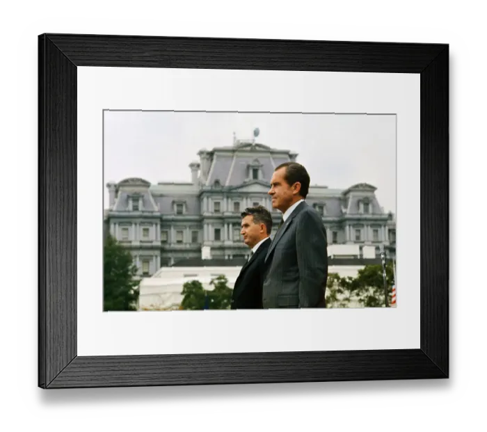 Framed Print : Richard Nixon and Nicolae Ceausescu Framed Print : Richard Nixon and Nicolae Ceausescu