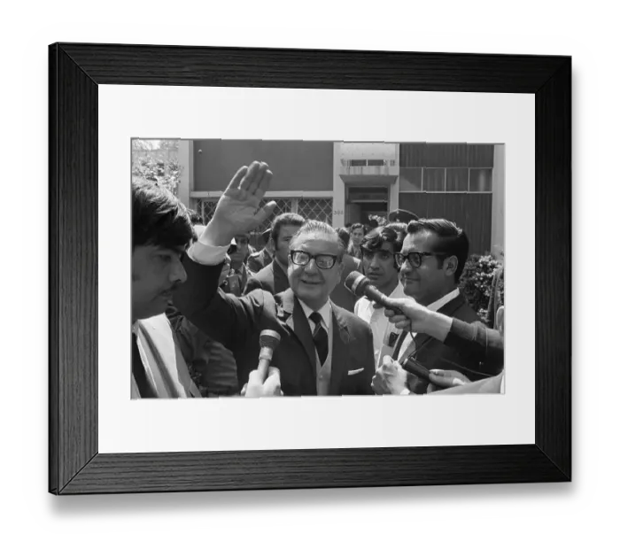 Framed Print : President Allende In Chile