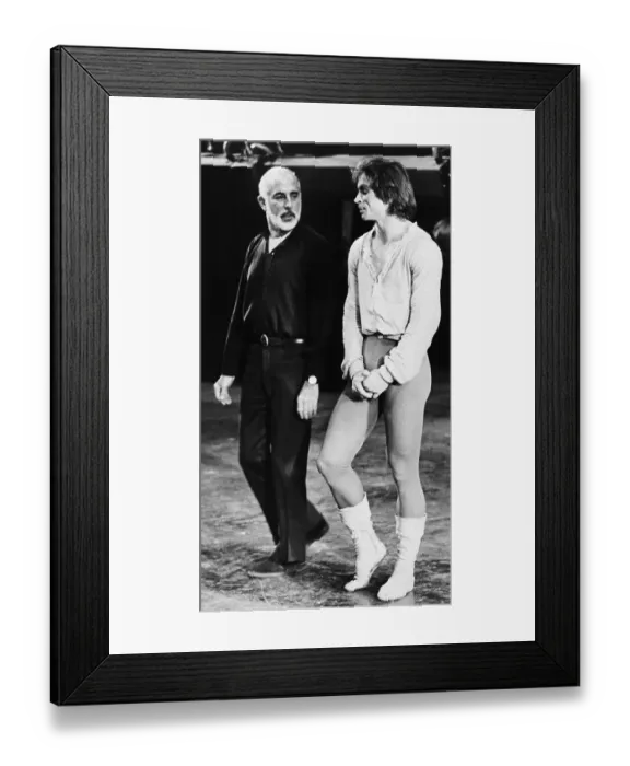 Framed Print : Jerome Robbins and Rudolf Nureyev Talking Framed Print : Jerome Robbins and Rudolf Nureyev Talking
