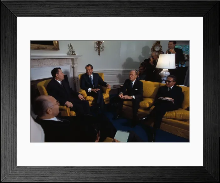 Framed Print : Richard Nixon with Andrei Gromyko and Others