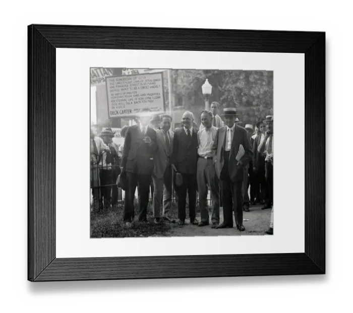 Framed Print : Famed Attendees for John T. Scopes Trial Framed Print : Famed Attendees for John T. Scopes Trial