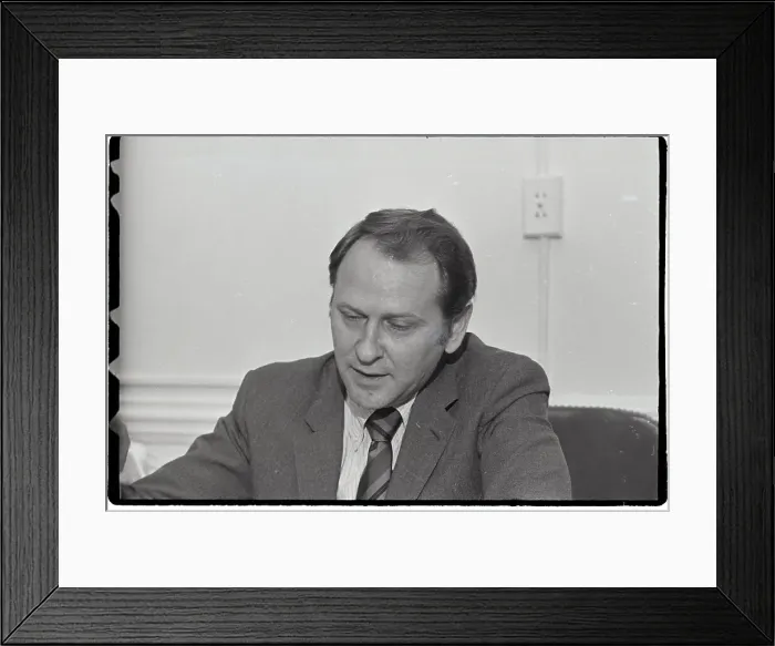 Framed Print : William Safire Sitting Framed Print : William Safire Sitting