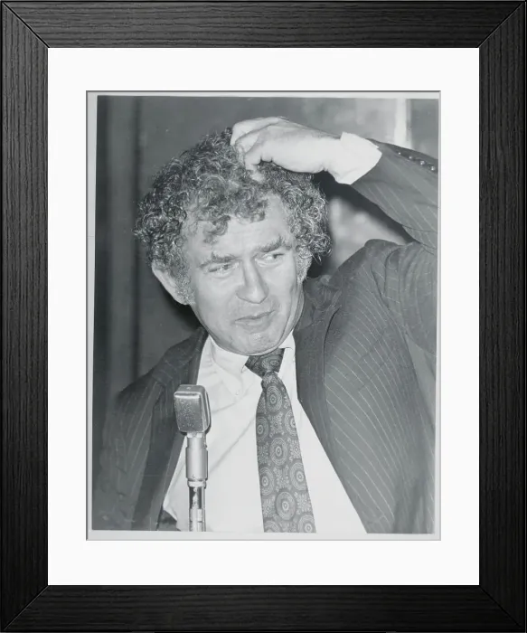 Framed Print : Norman Mailer Scratching His Head Framed Print : Norman Mailer Scratching His Head