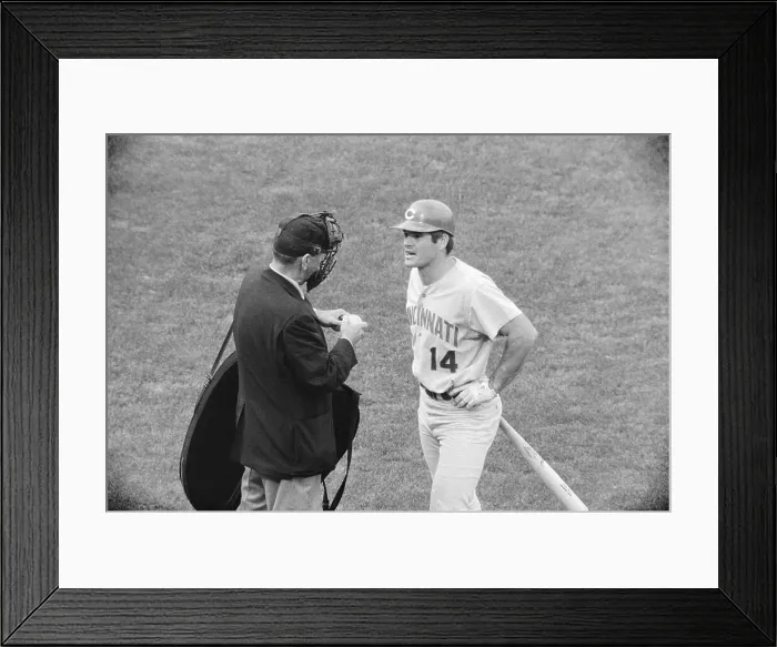 Framed Print : Pete Rose Arguing with Umpire Framed Print : Pete Rose Arguing with Umpire
