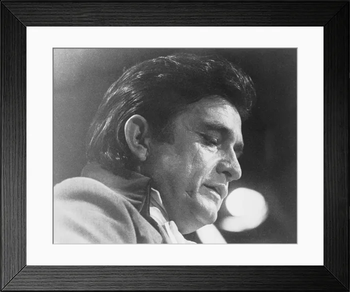 Framed Print : Portrait of Johnny Cash Framed Print : Portrait of Johnny Cash
