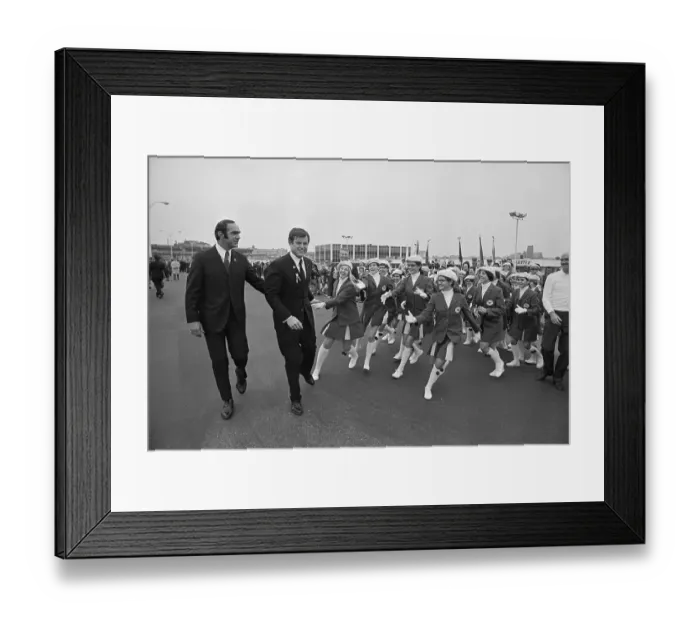 Framed Print : Edward Kennedy Being Sought by Young Admirers Framed Print : Edward Kennedy Being Sought by Young Admirers