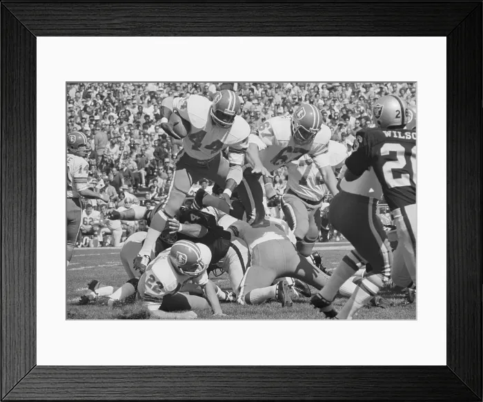 Framed Print : Denver Broncos vs. Oakland Raiders Framed Print : Denver Broncos vs. Oakland Raiders