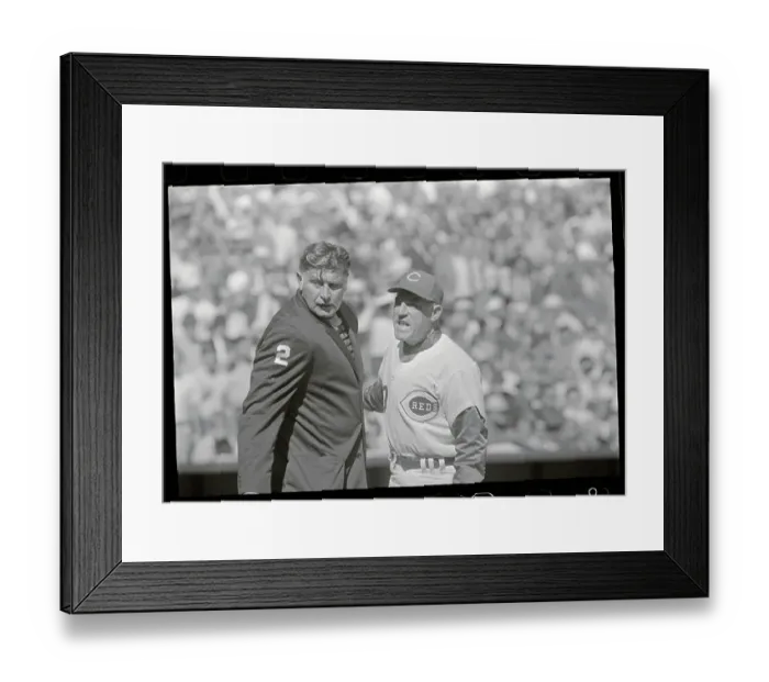 Framed Print : Manager and Umpire Arguing Framed Print : Manager and Umpire Arguing