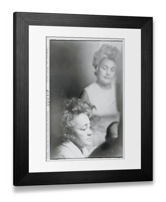 Framed Print : Saddened Wife of Kidnap Victim Framed Print : Saddened Wife of Kidnap Victim