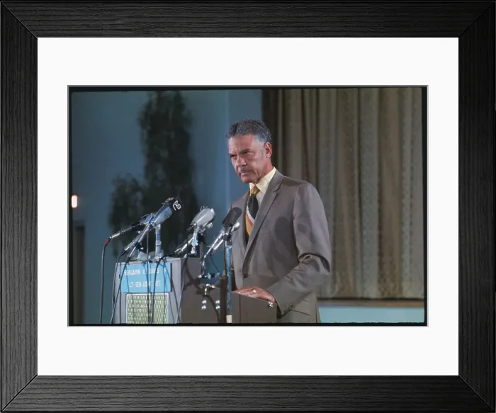 Framed Print : Benjamin O. Davis at Press Conference Framed Print : Benjamin O. Davis at Press Conference